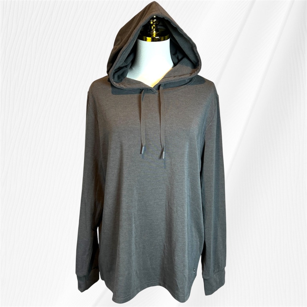 Cozy Earth Hoodie XXL Gray Long Sleeve Pullover Lightweight Lounge